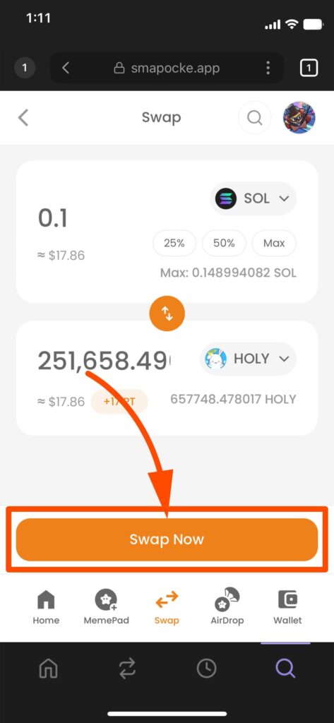 Smapocke - How it Works - Swap