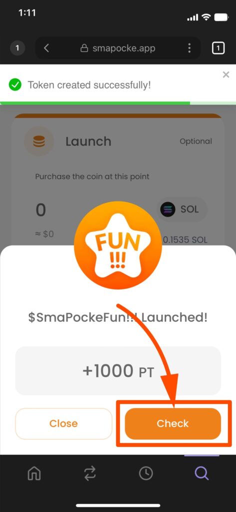 Smapocke - How it Works - Launch Token