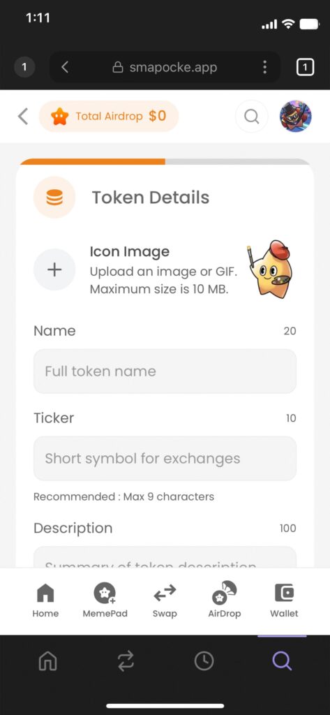 Smapocke - How it Works - Launch Token