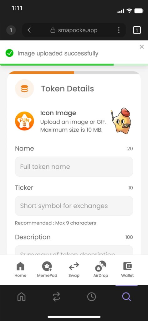 Smapocke - How it Works - Launch Token