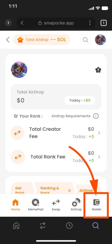 Smapocke - How it Works - Wallet