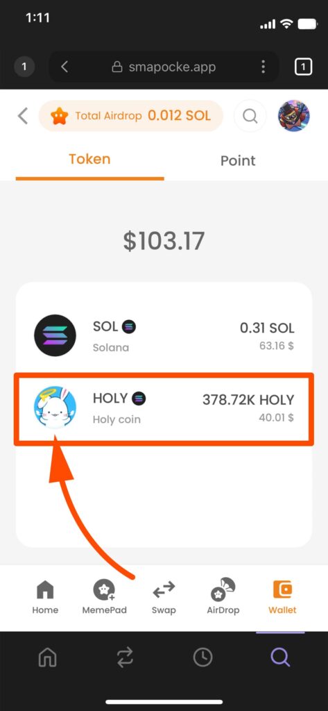 Smapocke - How it Works - Wallet