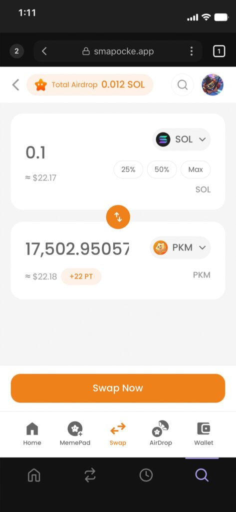 Smart Pocket : Don’t Miss Out! Act Fast! Earn Points & Airdrops through Consecutive Swaps