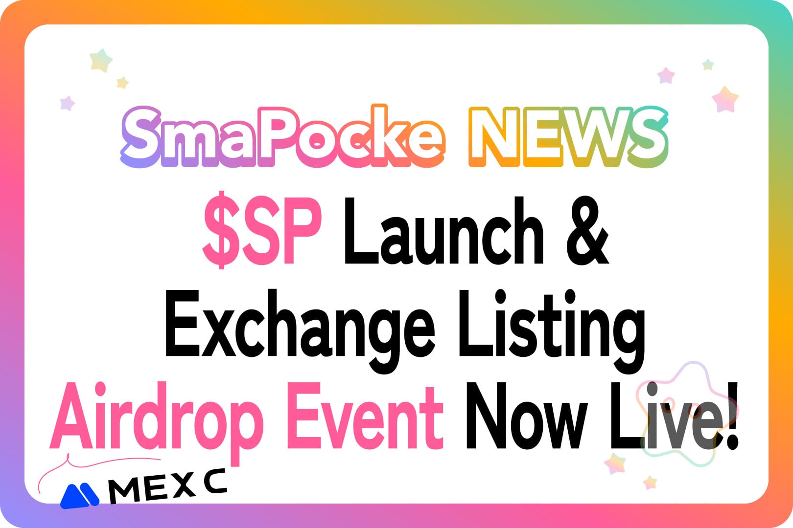 Smart Pocket : $SP Launch & Exchange Listing - Airdrop Event Now Live!